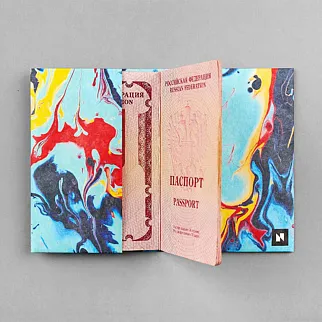 Обложка для паспорта из тайвека New Wallet New Woodstock