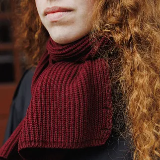 Шарф Kusto Kelp бордовый