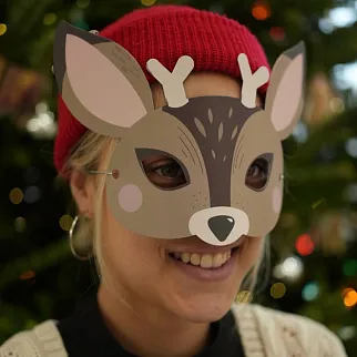 Новогодние маски с животными Подписные Издания