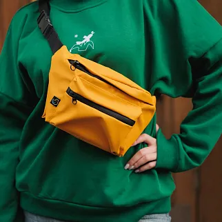 Сумка Friend Function большая хорошая прорезиненная (горчица)