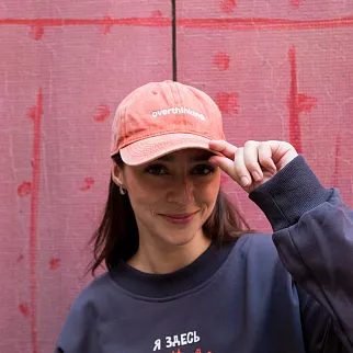 Бейсболка Faded с вышивкой Overthinking