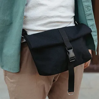 Сумка iyulstore Baby rolltop черная кодура