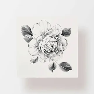 Временная татуировка Dark rose