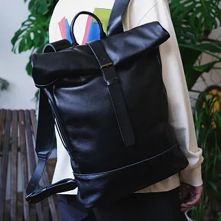 Рюкзак Kokosina Роллтоп черный