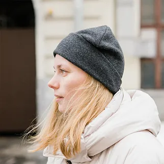 Шапка шерстяная Friend Function Графитовая