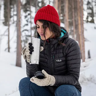 Термокружка Klean Kanteen TKWide 473 мл Cafe Cap Brushed Stainless