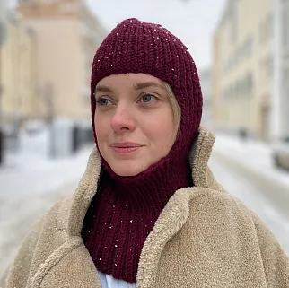 Балаклава Friend Function Бордовая