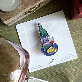 Брошь Partala Вино