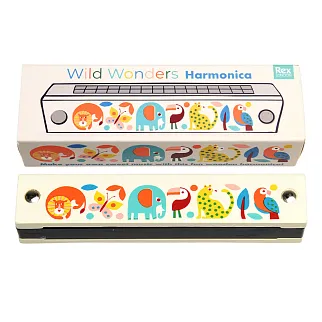 Деревянная губная гармонь с животными Rex