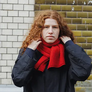 Шарф Kusto Kelp красный