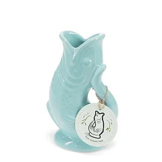 Ваза Rex Рыба аквамарин