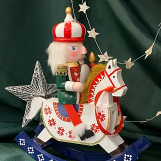 Фигурка Щелкунчик на лошади (30см)