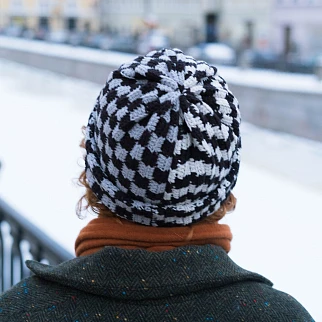 Шапка-бини Jacob Cro Twins Grey