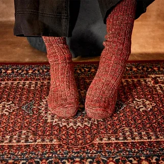 Шерстяные носки Friend Function бордовые