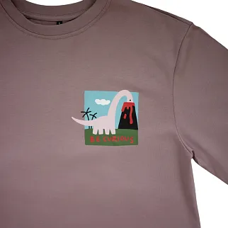 Футболка Barking Store Be curious мужская черничная