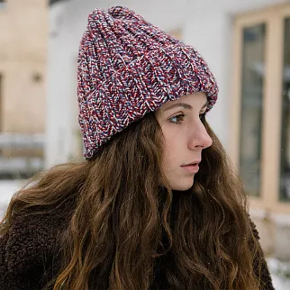 Шапка шерстяная Friend Function Крупной Вязки Французский рябчик