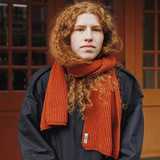 Шарф Kusto Kelp терракотовый