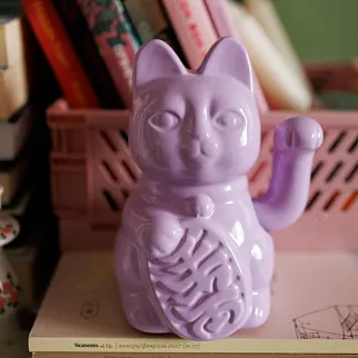 Манэки-нэко - Lucky Cat сиреневый