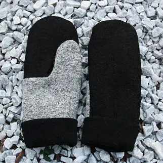 Варежки Friend Function Черно-серые