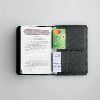 Обложка на паспорт Friend Function синяя