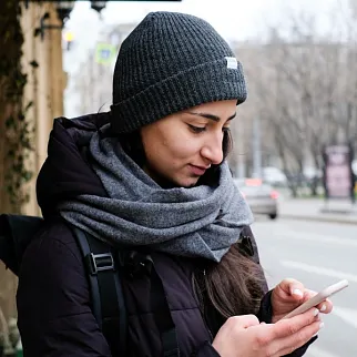 Снуд Friend Function шерстяной Серые будни