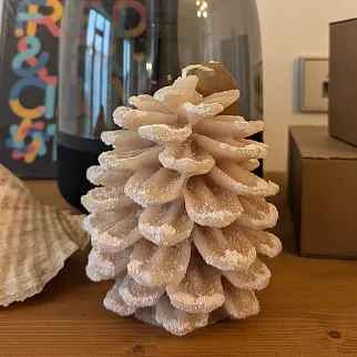 Новогодняя свеча Шишка 15 см