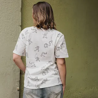 Футболка Friend Function Беспокойные лягушки белая