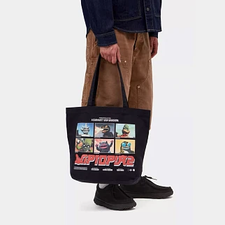 Сумка-тоут Carhartt WIP Canvas Graphic Tote Wiptopia 2 Black
