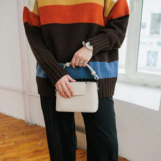 Кроссбоди сумка Gaston Luga Splashini Cloud Cream