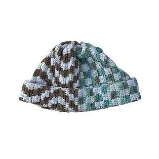 Шапка-бини Jacob Cro Twins Brown Mint melange