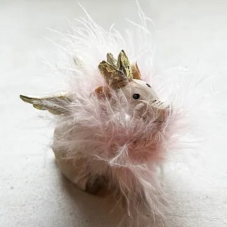 Елочная игрушка Свинья Лилиан