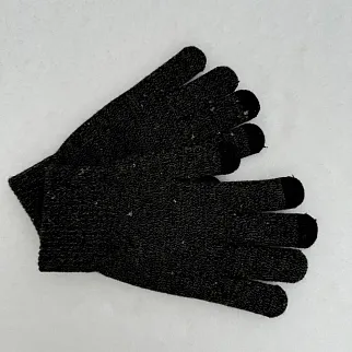 Перчатки серые акриловые с тачем (простые и хорошие)
