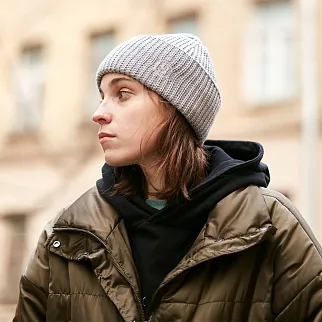 Шапка SHU серая