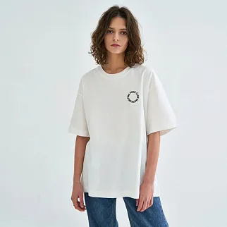 Футболка Ping Pong Club Moscow белая small logo