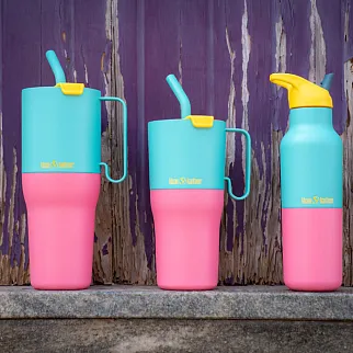 Термостакан Klean Kanteen Rise Tumbler 36oz Straw Lid (1065 мл) Turquoise Kaleidoscope Limited