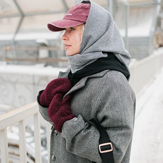 Варежки Friend Function медвежьи винные