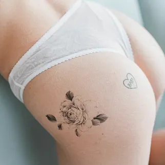 Временная татуировка Dark rose