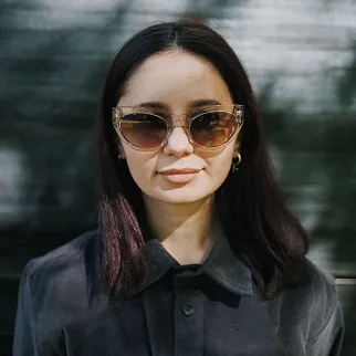 Очки MESSYWEEKEND Donna Rosé Brown