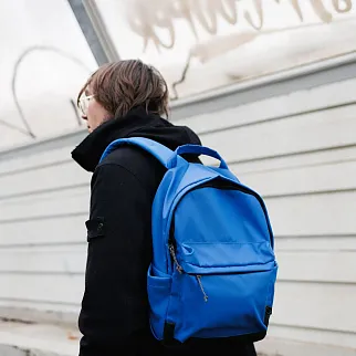 Рюкзак дейпак Friend Function синий прорезиненный