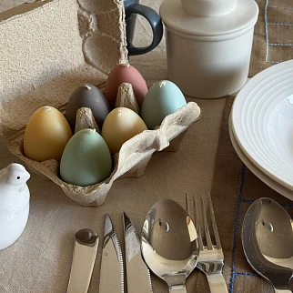 Набор свечей в виде яиц (6 шт)