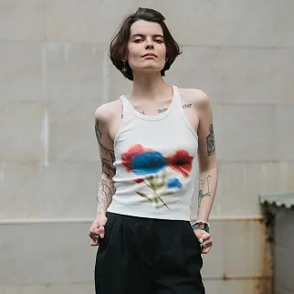 Топ Thinking Mu Blurry Flower Harriet