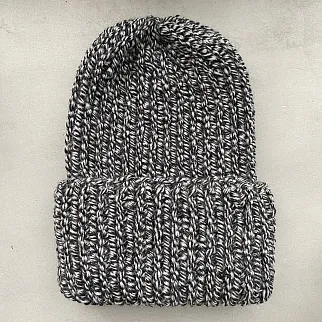 Вязаная шапка KUKA серый меланж