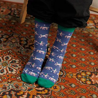 Носки Friend Function Голубые коняшки 36-40