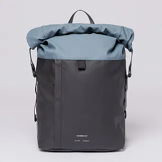Рюкзак Sandqvist Konrad Multi Black - Steel Blue
