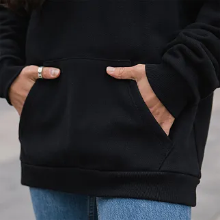 Худи FRIEND FUNCTION идеальный черный оверсайз