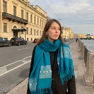 Большой шерстяной шарф Biscay Bay Folk