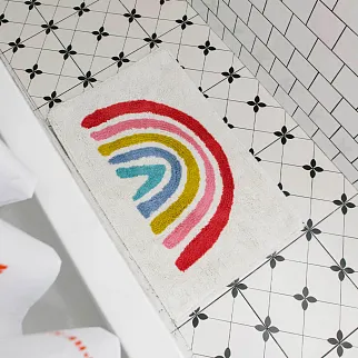 Коврик для ванной с радугой REX