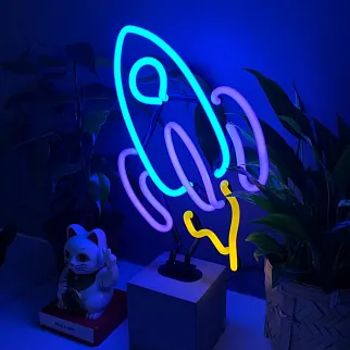 Неоновая лампа Locomocean Ракета