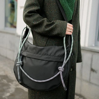 Сумка Friend Function ИЗИ черная прорезиненная