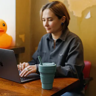 Складной стакан Stojo Eucalyptus 473 мл